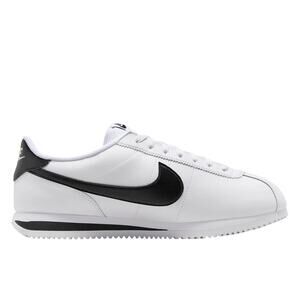 Nike Cortez Sneaker Classic 1972 Lace Up Low Top Skater White Black Leather 12